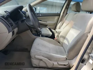 2003 Honda Accord LX with VIN 1HGCM56303A145989, listed as a Copart auction lot 56981815 with 67,652 mi miles and Salvage title. Bid and sale history available at DreamBid. Image 7.