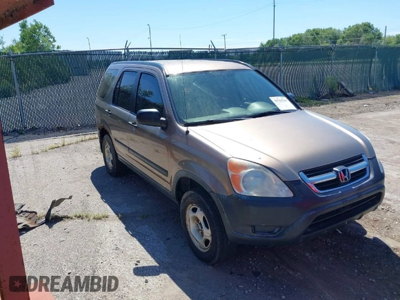 2004 Honda CR-V LX with VIN JHLRD784X4C015401, listed as a IAAI auction lot 39704765 with 158,987 mi miles and . Bid and sale history available at carsss.com. Image 1.