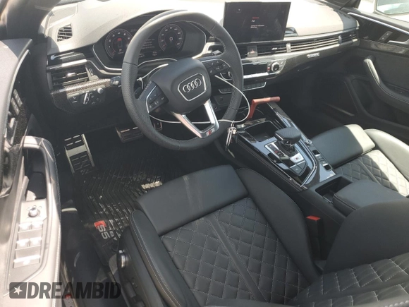 2024 Audi S5 Premium Plus z VIN WAUY4GF51RN001397, wystawiony jako Copart lot #66972714 z przebiegiem 1 052 mil mil oraz Nie do naprawy • Non repairable. Historia ofert i sprzedaży dostępna na DreamBid. Obrazek 8.