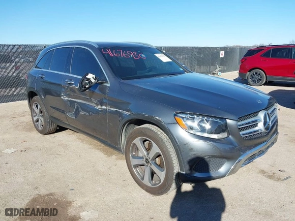 2018 Mercedes-Benz GLC with VIN WDC0G4JB5JV025137, listed as a IAAI auction lot 41676930 with 103,478 mi miles. Bid and sale history available at carsss.com. Image 1.
