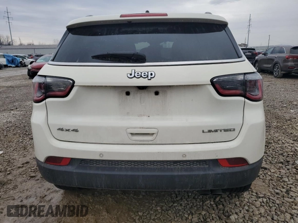 2018 Jeep Compass Limited with VIN 3C4NJDCB4JT440556, listed as a Copart auction lot 46345255 with Not Provided miles and Salvage Title. Bid and sale history available at DreamBid. Image 6.