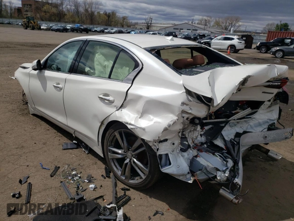 2021 Infiniti Q50 Signature Edition with VIN JN1EV7CR5MM755866, listed as a Copart auction lot 53243505 with Not provided miles and Salvage title. Bid and sale history available at DreamBid. Image 2.