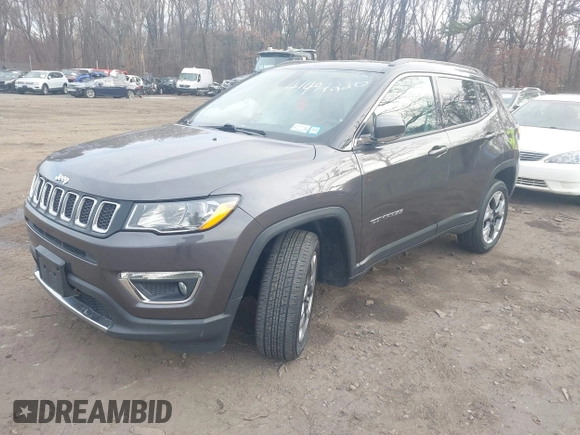 2020 Jeep Compass Limited with VIN 3C4NJDCB1LT138211, listed as a IAAI auction lot 41494220 with 54,322 mi miles. Bid and sale history available at carsss.com. Image 18.