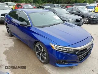 2021 Honda Accord Sport with VIN 1HGCV2F37MA012790, listed as a IAAI auction lot 42442287 with 14,955 mi miles and . Bid and sale history available at DreamBid. Image 1.