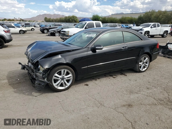 2008 Mercedes-Benz CLK 350 with VIN WDBTJ56H68F238690, listed as a Copart auction lot 72614554 with 116,216 mi miles and Salvage Title. Bid and sale history available at DreamBid. Image 1.