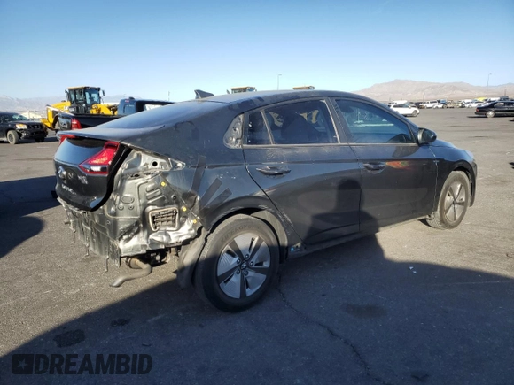 2022 Hyundai Ioniq Blue with VIN KMHC65LC2NU281311, listed as a Copart auction lot 44138945 with 58,466 mi miles and Salvage title. Bid and sale history available at DreamBid. Image 3.