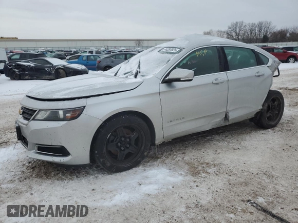 2015 Chevrolet Impala LS with VIN 2G11Z5SLXF9179573, listed as a Copart auction lot 44334925 with 101,689 mi miles and Clean Title. Bid and sale history available at DreamBid. Image 1.