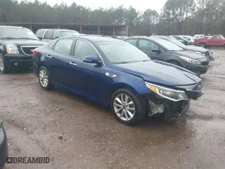 2017 Kia Optima LX with VIN 5XXGT4L37HG125705, listed as a IAAI auction lot 41542959 with 106,819 mi miles. Bid and sale history available at carsss.com. Image 1.