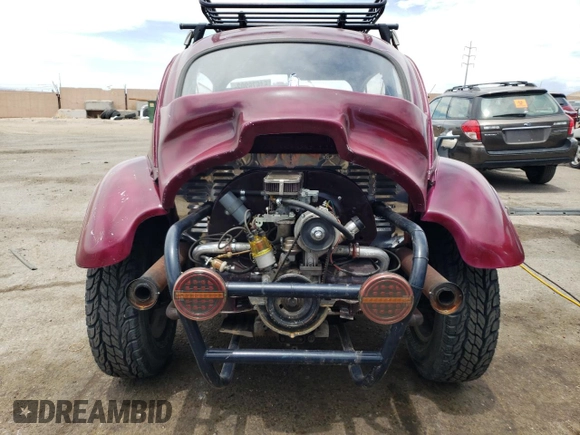 1971 Volkswagen Beetle with VIN 1112101750, listed as a Copart auction lot 54676293 with 850,328 mi miles and Salvage Title. Bid and sale history available at DreamBid. Image 6.