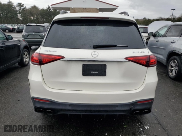 2021 Mercedes-Benz GLE 53 AMG with VIN 4JGFB6BEXMA270011, listed as a Copart auction lot 47779205 with 27,292 mi miles and Salvage title. Bid and sale history available at DreamBid. Image 6.