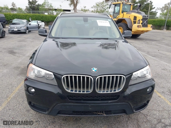 2013 BMW X3 xDrive28i with VIN 5UXWX9C59D0A21969, listed as a IAAI auction lot 42058317 with 118,302 mi miles. Bid and sale history available at carsss.com. Image 12.