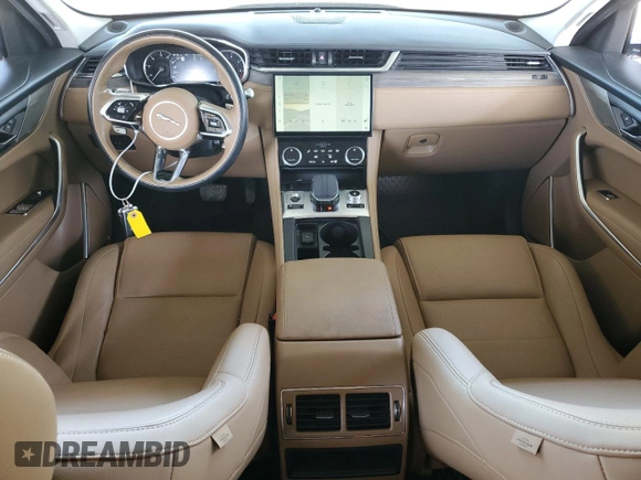 2022 Jaguar F-Pace S with VIN SADCJ2EXXNA689658, listed as a Copart auction lot 54337025 with 35,666 mi miles and Salvage title. Bid and sale history available at DreamBid. Image 8.