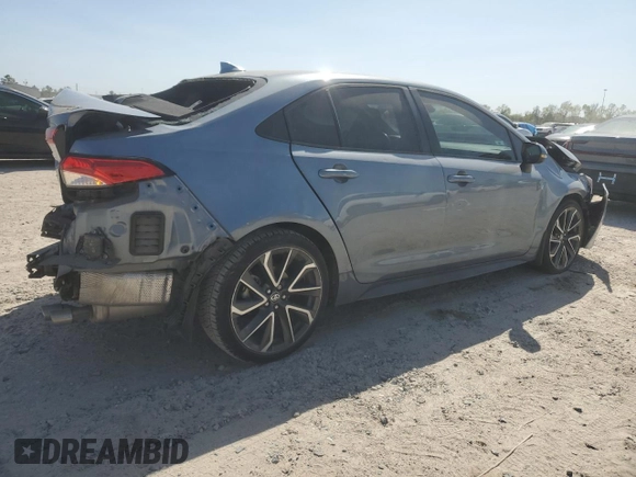 2020 Toyota Corolla SE with VIN 5YFP4RCEXLP010432, listed as a Copart auction lot 50267175 with 54,740 mi miles and Salvage Title. Bid and sale history available at carsss.com. Image 3.