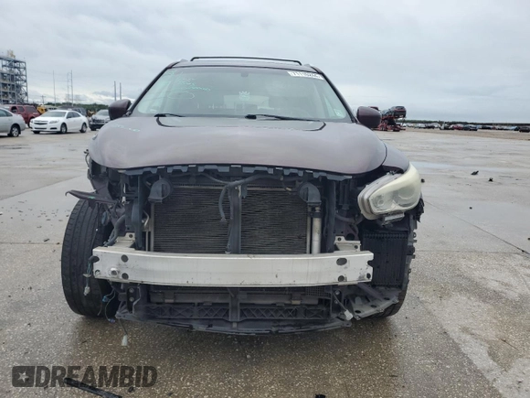 2013 Infiniti JX35 with VIN 5N1AL0MN7DC335399, listed as a Copart auction lot 71110244 with 122,775 mi miles and Salvage Title. Bid and sale history available at carsss.com. Image 5.