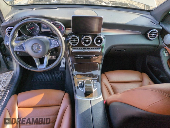 2017 Mercedes-Benz GLC with VIN WDC0G6EB0HF178020, listed as a Copart auction lot 82818844 with 72,277 mi miles and Salvage Title. Bid and sale history available at carsss.com. Image 8.