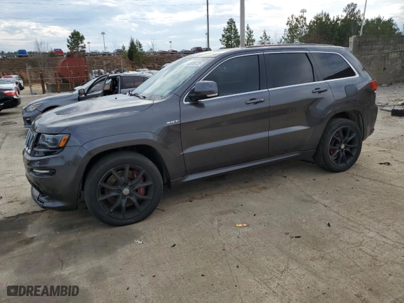 2015 Jeep Grand Cherokee SRT with VIN 1C4RJFDJ5FC796987, listed as a Copart auction lot 43536125 with 81,977 mi miles and Salvage Title. Bid and sale history available at carsss.com. Image 1.