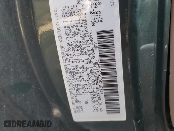2003 Toyota Sienna LE with VIN 4T3ZF13C23U515454, listed as a Copart auction lot 72506484 with 130,208 mi miles and Salvage Title. Bid and sale history available at carsss.com. Image 13.