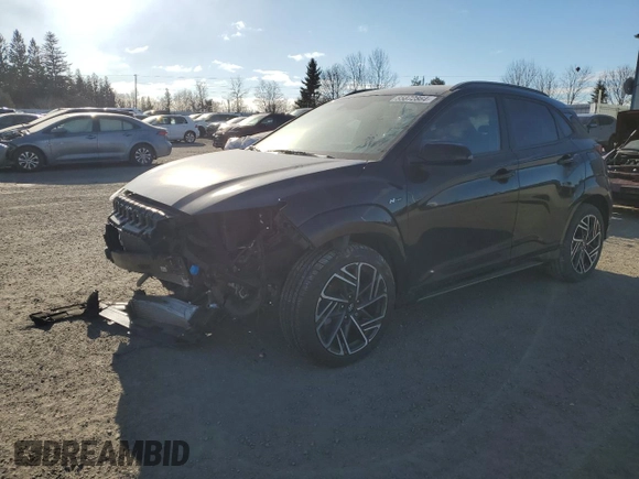 2023 Hyundai Kona N Line with VIN KM8K3CA30PU992830, listed as a Copart auction lot 85872864 with 32,365 mi miles and Salvage Title. Bid and sale history available at carsss.com. Image 1.