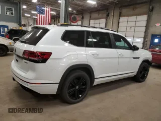 2023 Volkswagen Atlas SEL R-Line Black with VIN 1V2SR2CA6PC508575, listed as a Copart auction lot 48376905 with 35,327 mi miles and Salvage title. Bid and sale history available at DreamBid. Image 3.