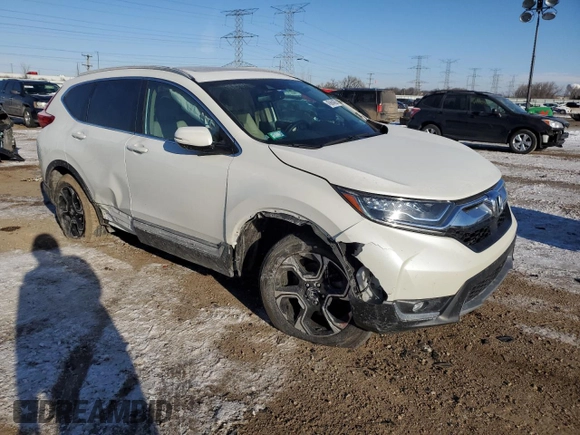2017 Honda CR-V Touring with VIN 5J6RW2H9XHL013007, listed as a Copart auction lot 45664825 with 65,641 mi miles and Salvage Title. Bid and sale history available at carsss.com. Image 4.