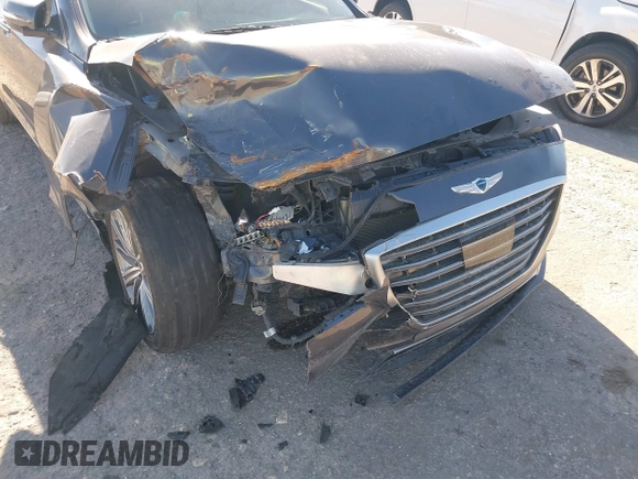 2018 Genesis G80 3.8L z VIN KMHGN4JE7JU226740, wystawiony jako IAAI lot #41821284 z przebiegiem 87 081 mil mil oraz . Historia ofert i sprzedaży dostępna na DreamBid. Obrazek 6.