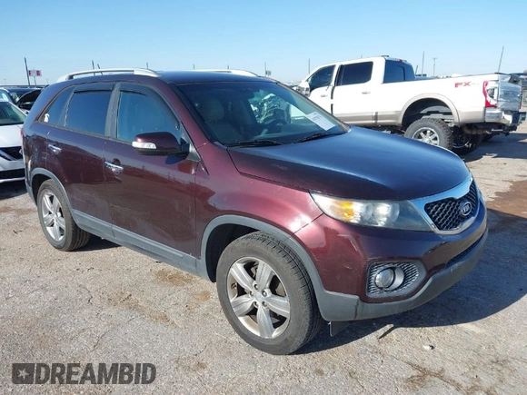 2013 Kia Sorento EX with VIN 5XYKU3A6XDG400861, listed as a IAAI auction lot 41970374 with 155,159 mi miles. Bid and sale history available at carsss.com. Image 1.