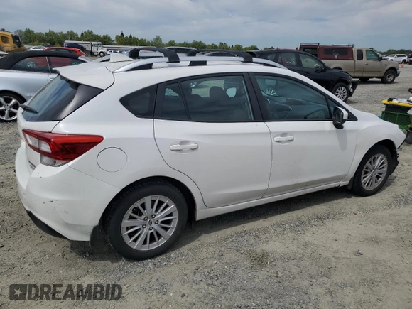 2017 Subaru Impreza Premium with VIN 4S3GTAB6XH3725774, listed as a Copart auction lot 52583855 with 45,258 mi miles and Salvage title. Bid and sale history available at DreamBid. Image 3.