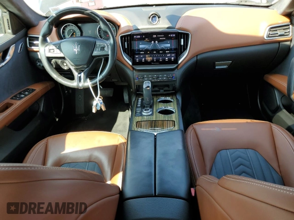 2021 Maserati Ghibli S Q4 GranLusso with VIN ZAM57YTL2M1365779, listed as a Copart auction lot 68241794 with 36,699 mi miles and Salvage Title. Bid and sale history available at carsss.com. Image 8.