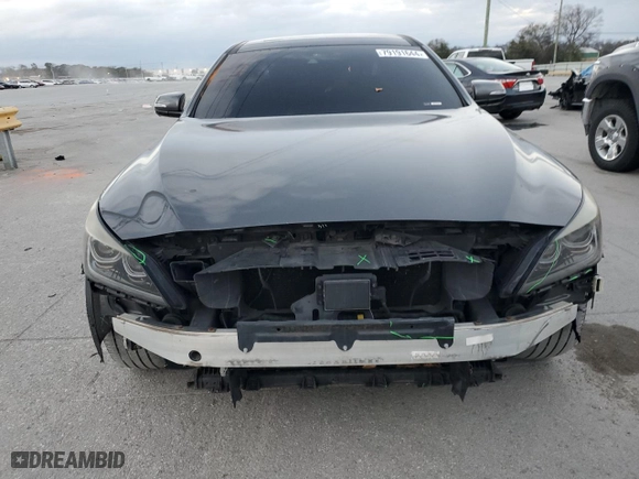 2018 Genesis G80 3.8L with VIN KMHGN4JE3JU242708, listed as a Copart auction lot 79191644 with 89,253 mi miles and Salvage Title. Bid and sale history available at carsss.com. Image 5.
