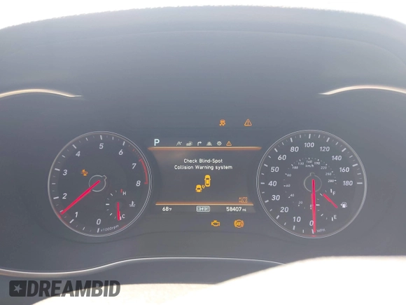 2019 Genesis G70 Advanced z VIN KMTG54LE3KU017600, wystawiony jako IAAI lot #42207355 z przebiegiem 58 407 mil mil oraz . Historia ofert i sprzedaży dostępna na DreamBid. Obrazek 7.