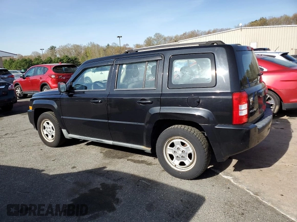 2010 Jeep Patriot Sport with VIN 1J4NF2GB0AD571175, listed as a Copart auction lot 54985195 with 112,365 mi miles and Clean Title. Bid and sale history available at carsss.com. Image 2.