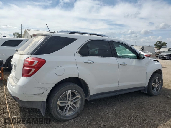 2016 Chevrolet Equinox LTZ with VIN 2GNFLGEK0G6293444, listed as a Copart auction lot 71811204 with 44,959 mi miles and Salvage Title. Bid and sale history available at carsss.com. Image 3.