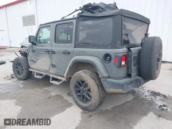 2023 Jeep Wrangler Willys with VIN 1C4HJXDN1PW596046, listed as a IAAI auction lot 41580875 with 48,451 mi miles and . Bid and sale history available at DreamBid. Image 3.