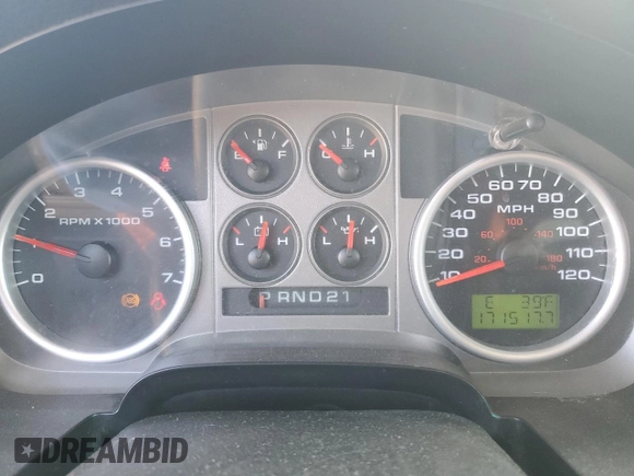 2005 Ford F-150 XLT with VIN 1FTPX14565FA67745, listed as a Copart auction lot 50020275 with 171,517 mi miles and Salvage Title. Bid and sale history available at carsss.com. Image 9.