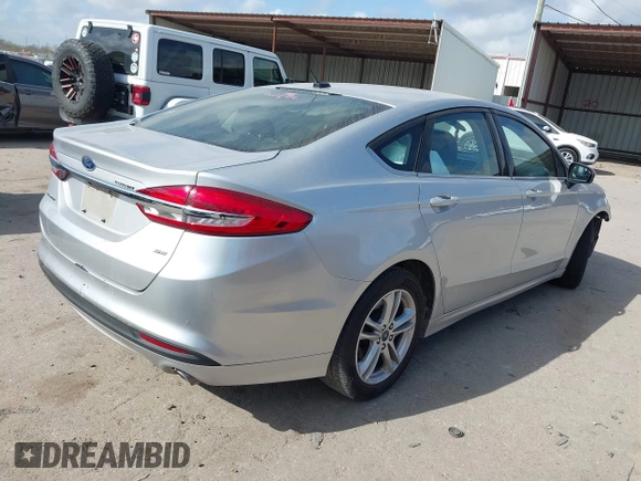 2018 Ford Fusion SE with VIN 3FA6P0H71JR284706, listed as a IAAI auction lot 41776983 with 1 mi miles. Bid and sale history available at carsss.com. Image 4.
