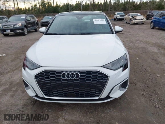 2022 Audi A3 Premium with VIN WAUAUDGY2NA033799, listed as a IAAI auction lot 41347881 with 46,067 mi miles. Bid and sale history available at carsss.com. Image 12.