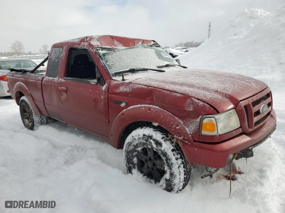 2007 Ford Ranger STX with VIN 1FTYR44U37PA22749, listed as a Copart auction lot 87649395 with 343,245 mi miles and Clean Title. Bid and sale history available at carsss.com. Image 4.