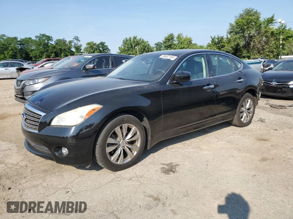 2013 Infiniti M37 with VIN JN1BY1AR7DM602061, listed as a Copart auction lot 59497154 with 124,179 mi miles and Non Repairable. Bid and sale history available at carsss.com. Image 1.