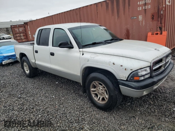 2003 Dodge Dakota SLT with VIN 1D7HL48N83S102971, listed as a Copart auction lot 86859964 with 0 mi miles and Salvage Title. Bid and sale history available at carsss.com. Image 4.