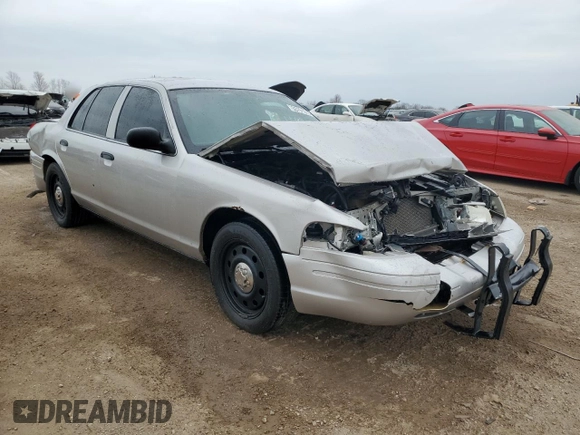 2008 Ford Police Interceptor with VIN 2FAFP71V28X131278, listed as a Copart auction lot 53791315 with 166,096 mi miles and Salvage title. Bid and sale history available at DreamBid. Image 4.