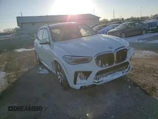 2022 BMW X5 M with VIN 5YMJU0C06N9K15414, listed as a Copart auction lot 46120325 with 0 mi miles and Salvage Title. Bid and sale history available at carsss.com. Image 12.