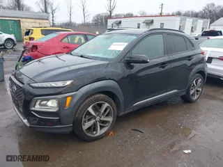 2021 Hyundai Kona Limited with VIN KM8K3CA54MU730192, listed as a IAAI auction lot 41102025 with 77,885 mi miles. Bid and sale history available at carsss.com. Image 2.