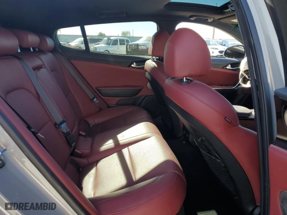 2022 Kia Stinger GT-Line with VIN KNAE35LD2N6117282, listed as a Copart auction lot 76947664 with 44,453 mi miles and Salvage Title. Bid and sale history available at carsss.com. Image 10.