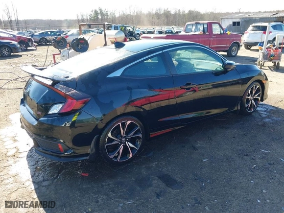 2019 Honda Civic Si Coupe with VIN 2HGFC3A50KH755307, listed as a IAAI auction lot 41645543 with NaN miles. Bid and sale history available at carsss.com. Image 4.