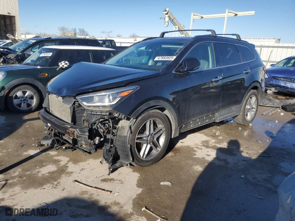 2017 Hyundai Santa Fe Limited Ultimate with VIN KM8SRDHF7HU212280, listed as a Copart auction lot 47893925 with 146,962 mi miles and Salvage Title. Bid and sale history available at carsss.com. Image 1.