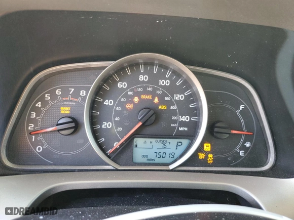 2015 Toyota RAV4 XLE with VIN 2T3RFREV8FW267969, listed as a Copart auction lot 51193245 with 75,019 mi miles and Salvage Title. Bid and sale history available at carsss.com. Image 9.