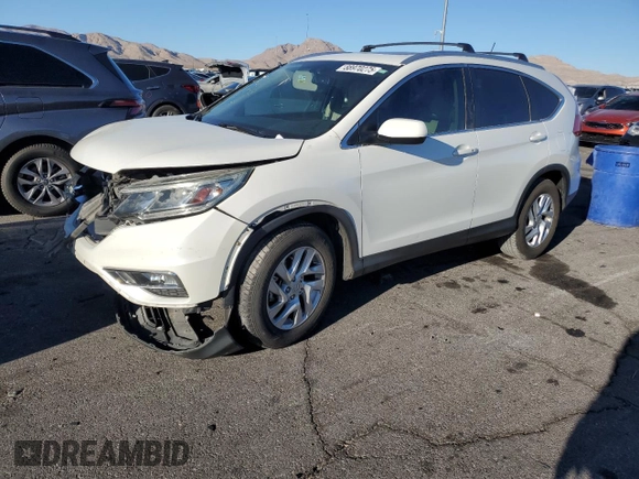 2015 Honda CR-V EX-L with VIN 5J6RM4H78FL109134, listed as a Copart auction lot 88970275 with 105,261 mi miles and Salvage Title. Bid and sale history available at DreamBid. Image 1.