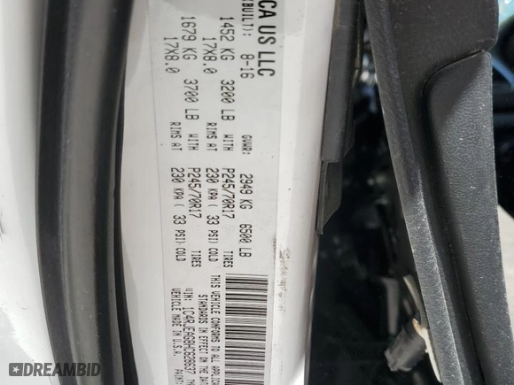 2017 Jeep Grand Cherokee Laredo with VIN 1C4RJEAG8HC628637, listed as a Copart auction lot 48170105 with 0 mi miles and Salvage Title. Bid and sale history available at carsss.com. Image 16.