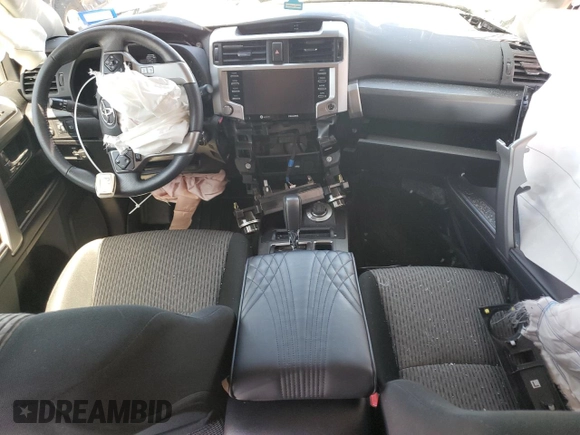 2023 Toyota 4Runner SR5 with VIN JTEMU5JR5P6120721, listed as a Copart auction lot 55331735 with 34,245 mi miles and Salvage title. Bid and sale history available at DreamBid. Image 8.