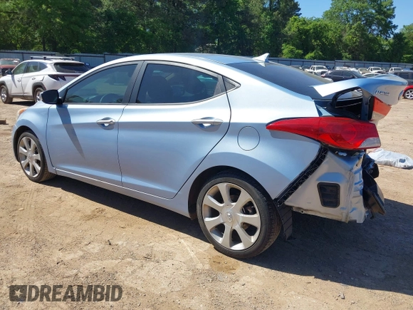 2012 Hyundai Elantra Limited with VIN KMHDH4AEXCU278876, listed as a IAAI auction lot 42007103 with 158,441 mi miles. Bid and sale history available at carsss.com. Image 3.